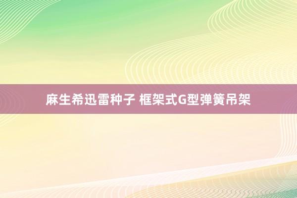 麻生希迅雷种子 框架式G型弹簧吊架